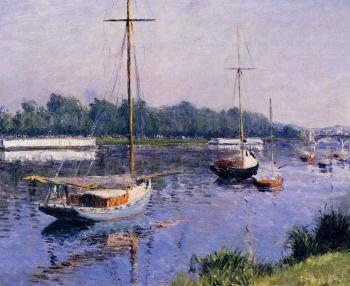 古斯塔夫 卡裡伯特 The Basin at Argenteuil 古斯塔夫 卡裡伯特 The Basin at Argenteuil